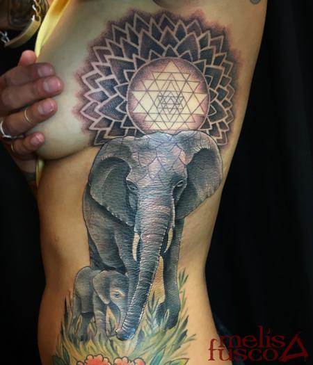 Melissa Fusco - Elephants Sri Yantra 